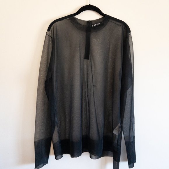 Dolce & Gabbana Sheer Black Pullover Top - Picture 2 of 10